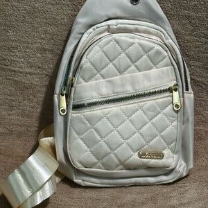New! Great gift! Cream Quilted Crossbody